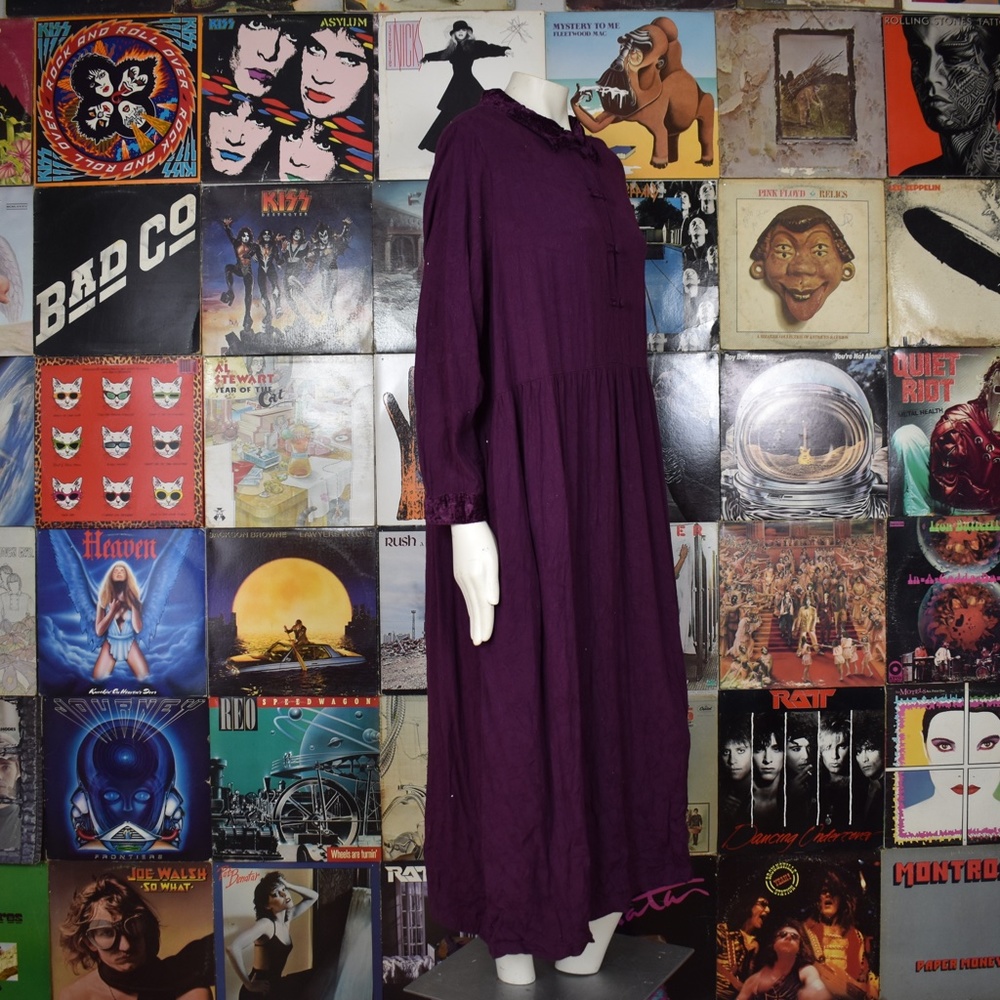 SOLD Vintage 90s Silhouette Plus Size Maxi Dress - Picture 4 of 8